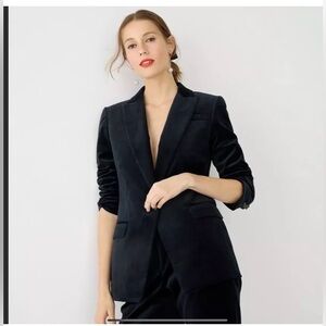 Jcrew Willa Stretch Velvet Blazer  size 2 NWT